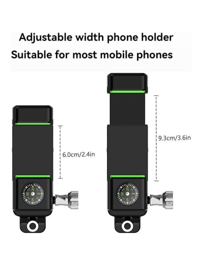 General Bicycle mountain bike single electric vehicle motorcycle spherical compass with light flashlight anti-removal mobile phone holder  - Image 3