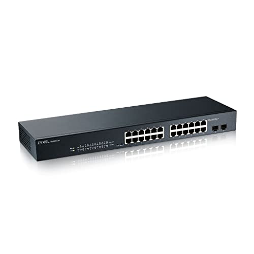 Zyxel 24-Port Gigabit Ethernet Switch | Smart-Managed | Rackmount [GS1900-24] - Image 1