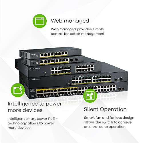 Zyxel 24-Port Gigabit Ethernet Switch | Smart-Managed | Rackmount [GS1900-24] - Image 3