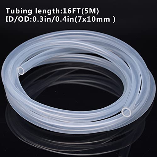 PULACO Plastic Tubing ID/OD 7x10mm (0.3in/0.4in) 16FT for Aquarium, Garden, Pond, Water cooling, Industrial Machine - Image 3