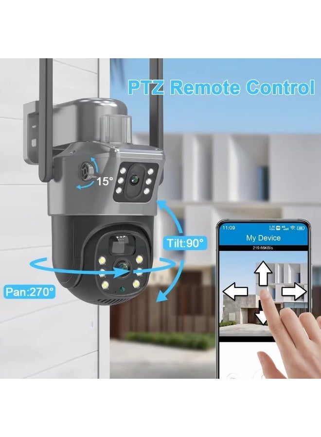 PROLAB Smart WiFi Dual Lens Camera | Full-Color Night Vision, Motion Detection & App Control - Image 1