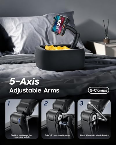 LULULOOK Gaming Pillow Stand for Nintendo Switch 2 & 4.7-14.6" Tablet, Zero Gravity Kindle Pillow Stand with Storage Bowl for Nintendo Switch 2 Accessories, Snacks & Small Items, Machine Washable - Image 5