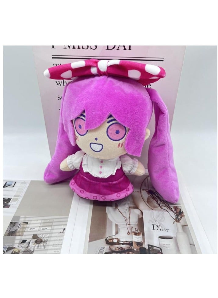 Y&D Omori Kel Plush Toy, Stuffed Animal Game Omori Plushie Dolls, Cute Cartoon Anime Game Characters Props Figure Pillow Gifts for Fans Kids Birthday Game Lovers (Color : Double Ponytail) - Image 2