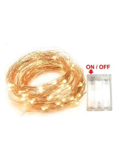 Beauenty Fairy Christmas Diwali Lights Battery Operated, 10M/33ft/100 LED Warm White String Light, Waterproof Battery Case, Indoor Lights for Xmas Tree Wedding,Party Events Garden Spring Decoration  - Image 5