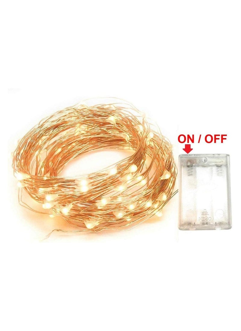 بيوينتي أضواء زينة بطارية - 10 متر 100 LED  - Image 5