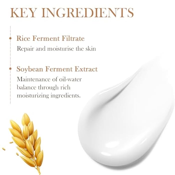 IREV Rice Moisturizing Cream, Hydrating Face Moisturizer For Dry, Combination Skin, Daily Face Cream, Targets Dryness, Strengthens Skin Barrier, Lightweight, Fast Absorbing 1.76oz 50g - Image 5