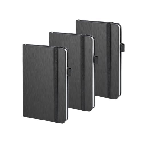 ONAVIA A6 Pocket Notebook 3 Pack, 3.5" x 5.7" Small Hardcover Lined Journals for Work Notes, Study, Meetings, To-Do Lists and Daily Writing, Mini College Ruled Notebook 160 Pages - Image 1
