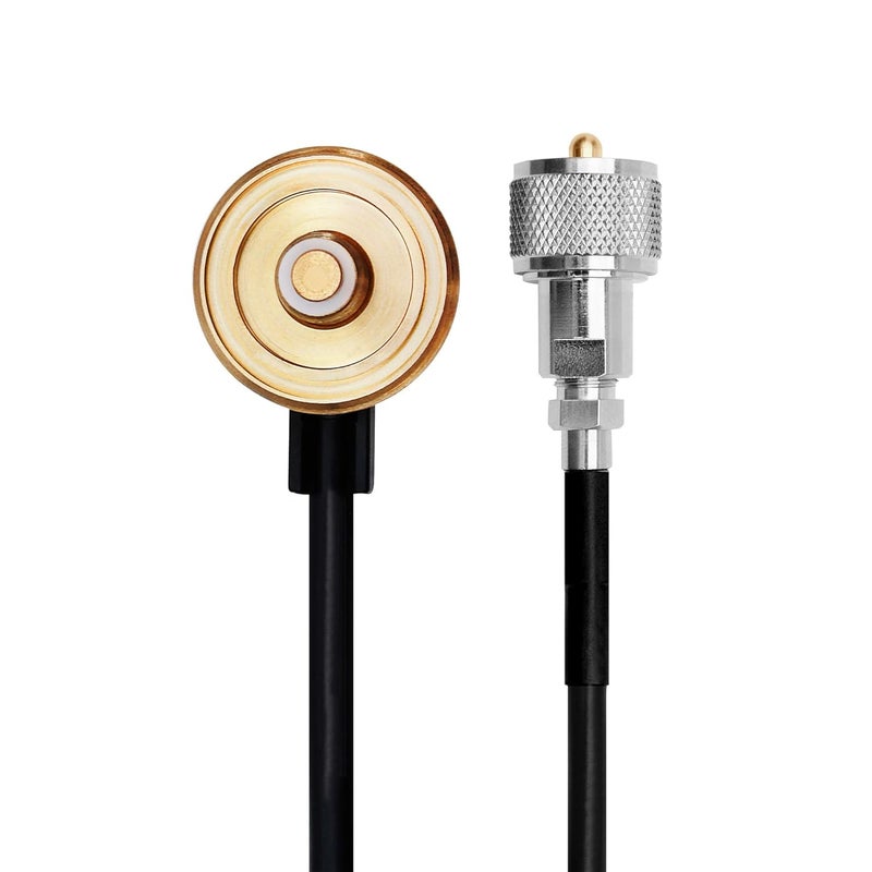 Midland – MXTA24 Low Profile Antenna Cable with NMO Connector – CB Antenna Cable Extension – 6 Meters (19 ft) with Removable UHF Connection - Image 1