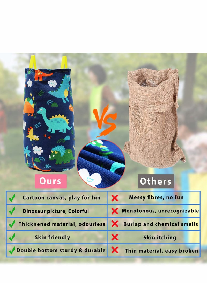 Outdoor Kids Games Set with Potato Sack Race Bags, Bean Bag Toss, 3 Legged Bands, and Egg and Spoon Game for Birthday Parties and Camping Fun - Image 2