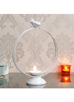 Webelkart Webelkart Decorative White Birds Tealight Candle Holder for Home Decoration, for Home Room Bedroom Lights Decoration  - Image 1