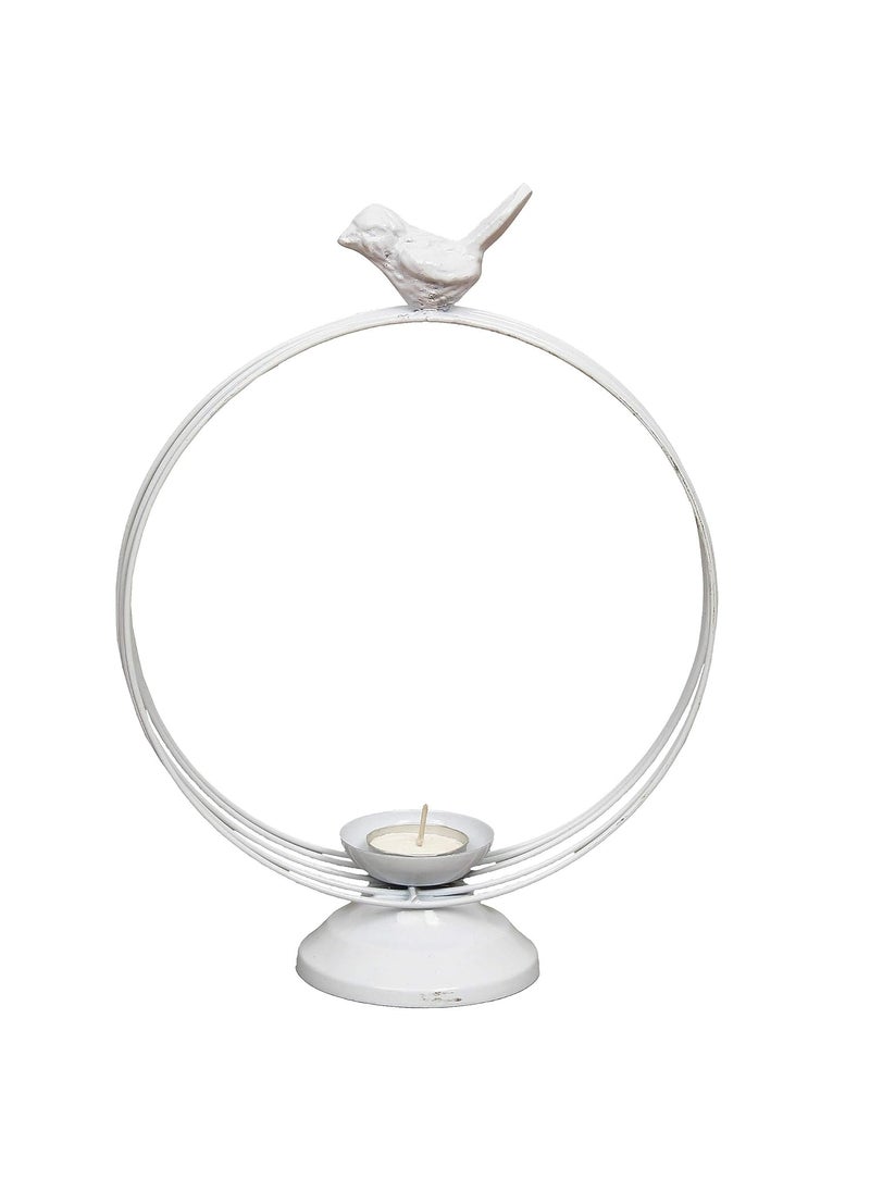 Webelkart Webelkart Decorative White Birds Tealight Candle Holder for Home Decoration, for Home Room Bedroom Lights Decoration  - Image 3