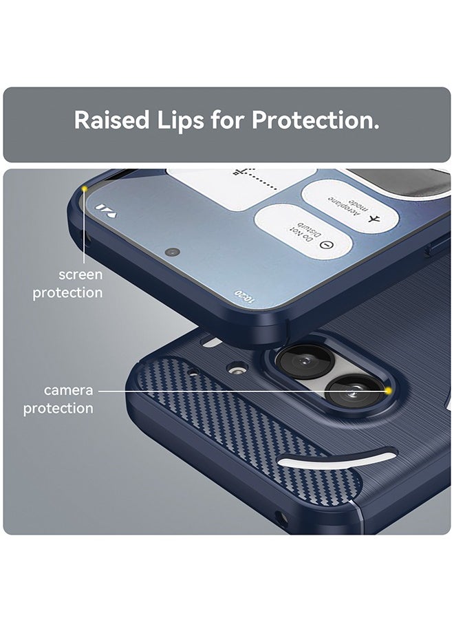 SNBFA - Nothing Phone 2A Case Cover with Soft TPU Carbon Fiber Texture Anti-Scratch Shockproof Slim Anti-Drop Bumper Back Cover Comfortable Touch shell Phone Accessory for Nothing Phone 2A 5G - Image 1