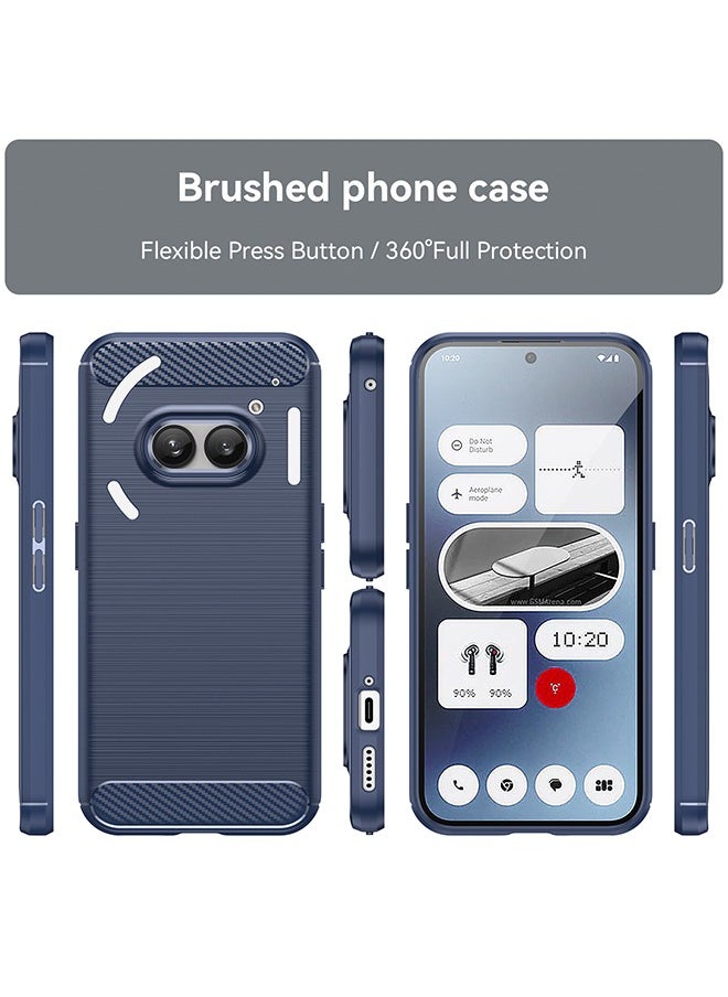 SNBFA - Nothing Phone 2A Case Cover with Soft TPU Carbon Fiber Texture Anti-Scratch Shockproof Slim Anti-Drop Bumper Back Cover Comfortable Touch shell Phone Accessory for Nothing Phone 2A 5G - Image 1