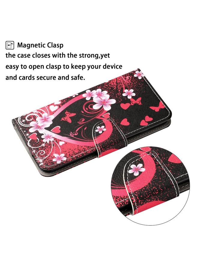 S-TOP Case For Huawei P40 lite E Colored Drawing Pattern Horizontal Flip Leather Case with Holder & Card Slots & Wallet & Lanyard - Image 4