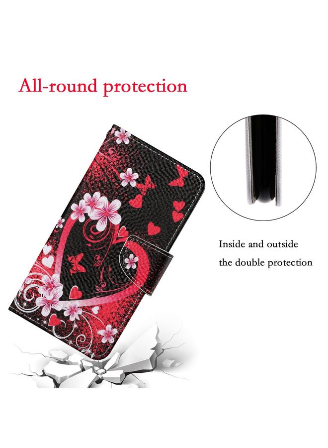 S-TOP Case For Huawei P40 lite E Colored Drawing Pattern Horizontal Flip Leather Case with Holder & Card Slots & Wallet & Lanyard - Image 5