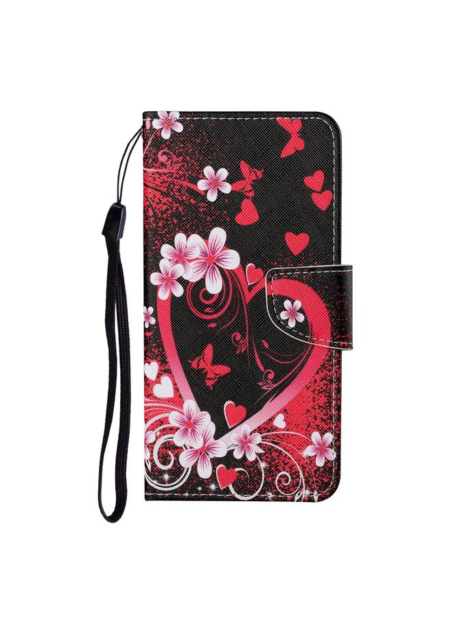 S-TOP Case For Huawei P40 lite E Colored Drawing Pattern Horizontal Flip Leather Case with Holder & Card Slots & Wallet & Lanyard - Image 2