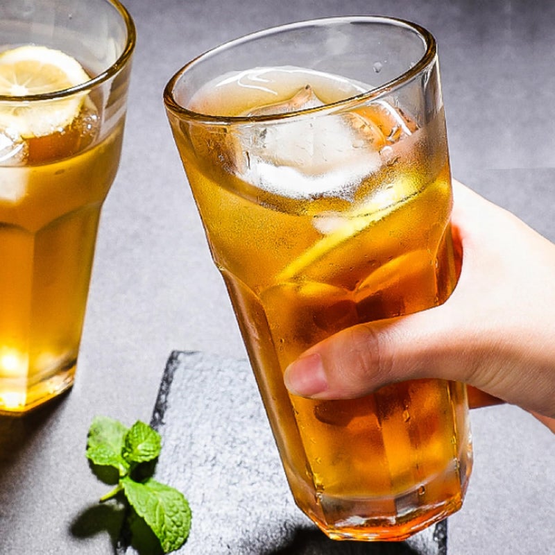 ConvertKitchen Water Glass Tumbler Highball Glasses Clear Iced Tea and Glasses for Drinking 360ml Set of 6 - Image 4