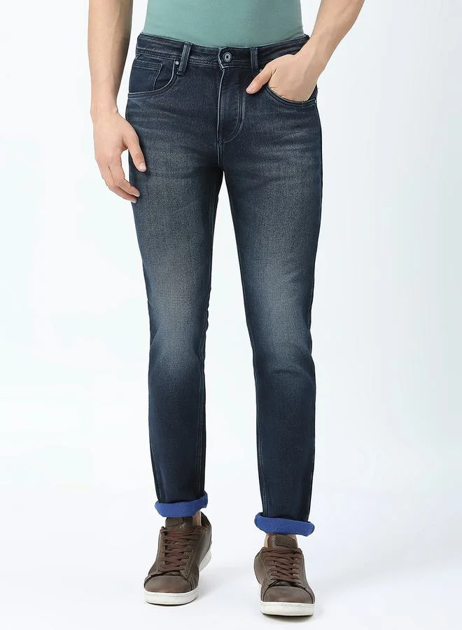 Integriti Mid Rise Faded Jeans with Pocket Detail by Styli