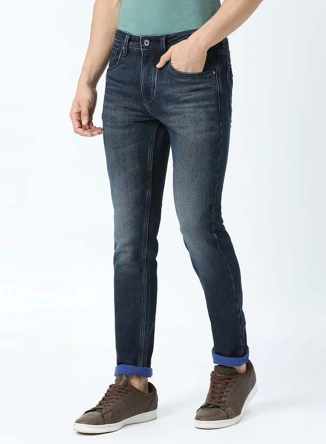 Integriti Mid Rise Faded Jeans with Pocket Detail by Styli