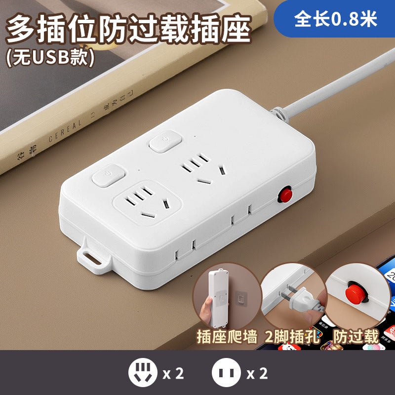 Socket Overload Protection Office Power Strip Multi-Socket Usb Smart Power Strip Home Dormitory Power Strip Smart Fast Charging - Image 1