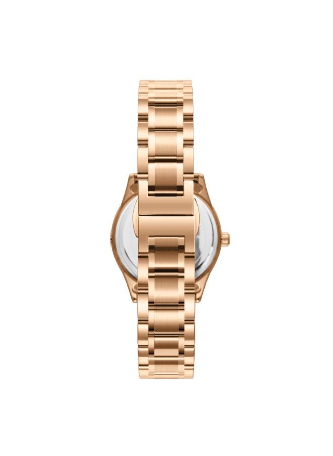 KENNETH SCOTT Women's Analog Display Watch With Rose Gold Stainless Steel Strap - K25504-KBKW  - Image 3