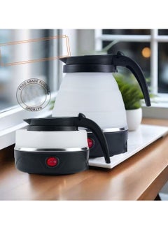 EXCLIFE Mini Retractable Foldable Kettle Silicone Electric Kettle Portable Small Outdoor Travel Kettle  - Image 1