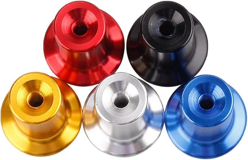 woobles Car Brake Shift Knob Cover, Car Parking Brake Button Cover Emergency Brake Button Cover Aluminum Alloy Drift Handbrake Cover Compatible with Most Models Car - Image 1
