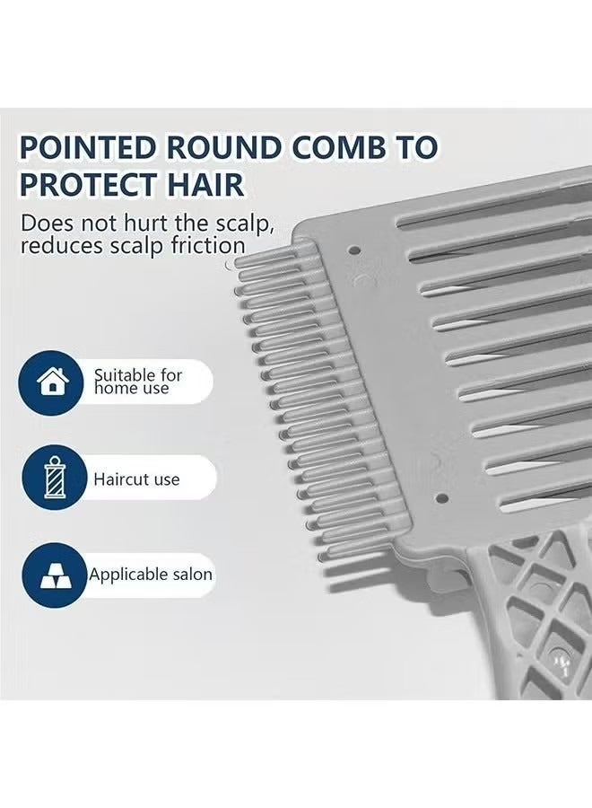 2PCS Men's Gradient Hairstyle Comb, Hair Fade Tool, Curved Positioning Comb, Flat Top Guide Comb, Barber Fade Comb Curved, Flat Top Hair Cutting Comb For Travel, Home, Barber Hairdressing Hair - Image 5