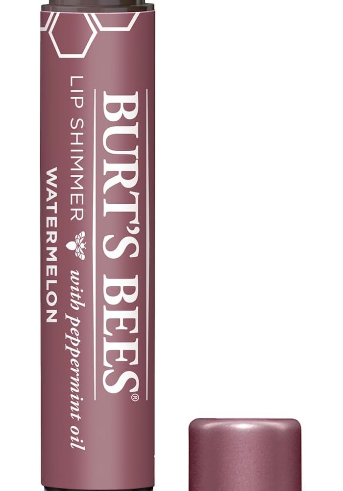 Burt's Bees Watermelon Lip Shimmer - Tinted Lip Balm Stick Set for All Day Hydration (4-Pack) - Image 1
