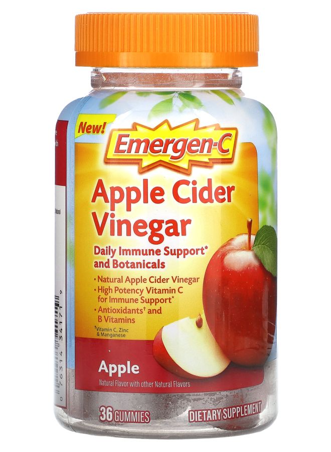 Emergen-C Apple Cider Vinegar Apple 36 Gummies
