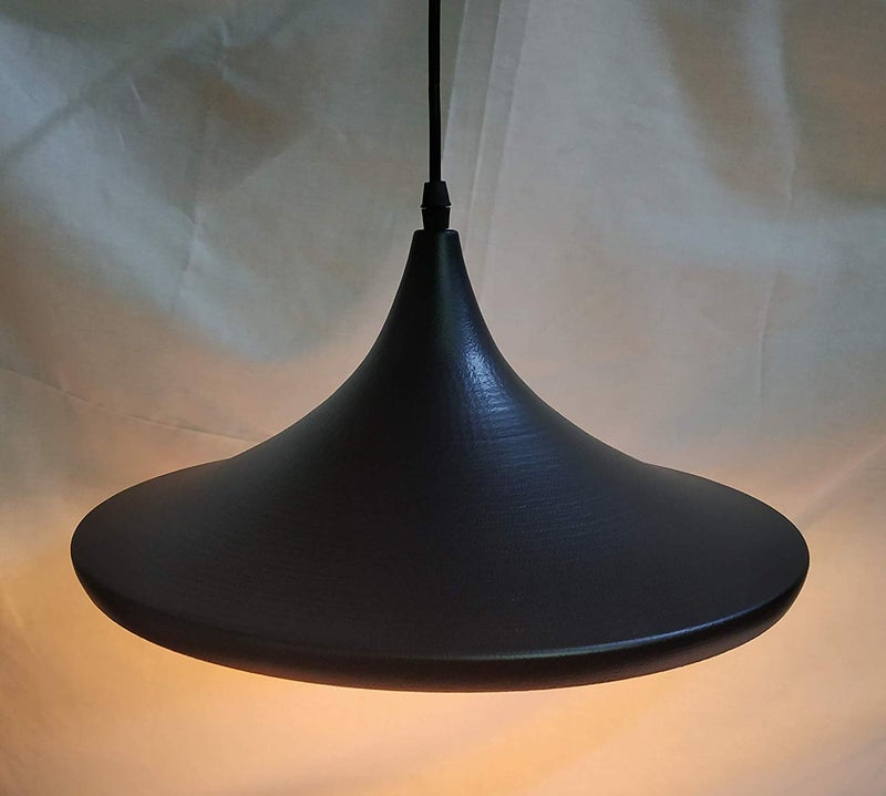 SINOMAN Black Hanging Lights for Living Room/Pendant Lights for Ceiling/Hanging Lamps for Home Decoration/Decorative Hanging Lights,Metal (Tulip, with Bulb) - Image 5