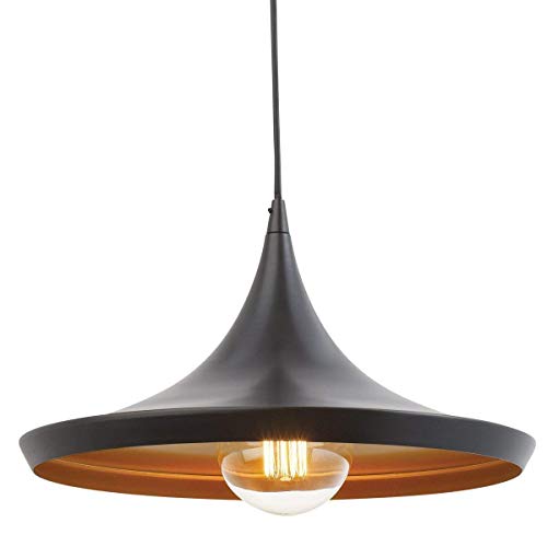 SINOMAN Black Hanging Lights for Living Room/Pendant Lights for Ceiling/Hanging Lamps for Home Decoration/Decorative Hanging Lights,Metal (Tulip, with Bulb) - Image 3