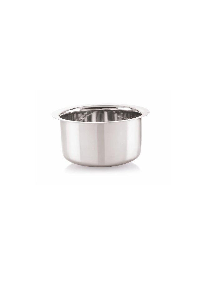 Neelam Stainless Steel 23, 22 Gauge, Induction & Gas Stove Friendly Flat Bottom Tope/Patila/Topiya, 14050 ml, Ideal for Boiling, Steaming, and Cooking, with Excellent Heat Retention, Sliver - Image 2