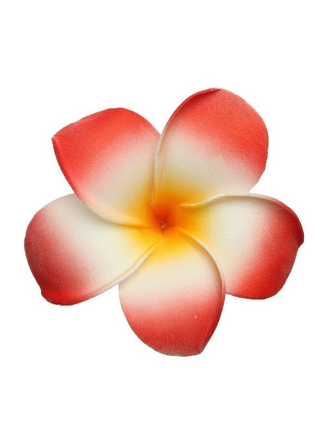 هيفلي Gshllo 10 قطع 7 سم مشبك شعر هاواي متعدد الألوان من رغوة الشاطئ وأغطية رأس الزهور لإكسسوارات حفلات الزفاف - Image 2