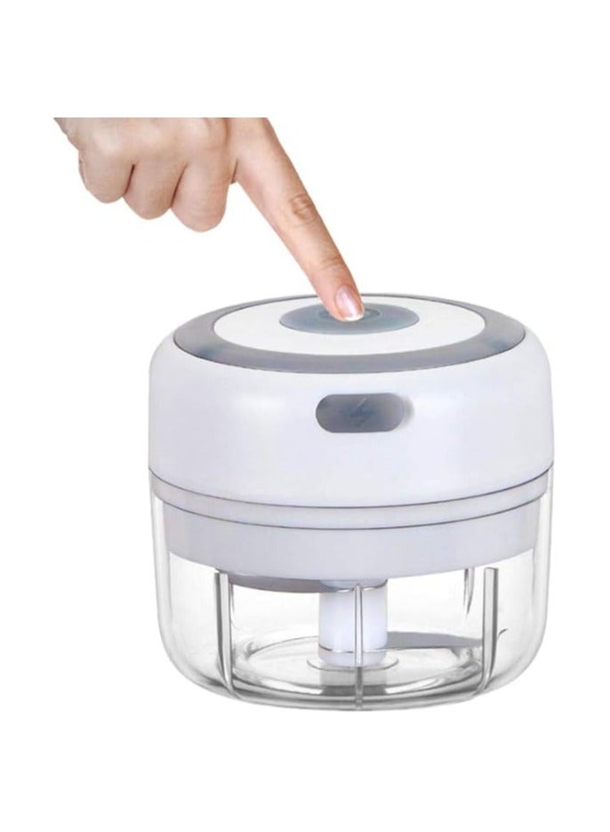 مقشرة الثوم الصغير، خلاط الثوم بقوة كبير ، مقشرة كهربائية صغيرة للطعام، خلاط البصل الكهربائي، مطحنة الثوم، معالج غذائي صغير لفرم الفواكه والخضروات، معالج الثوم، معالج البصل للمطبخ، معدات إكسسوارات ا - Image 1