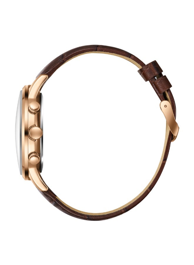 Lee Cooper ساعة متعددة الوظائف للرجال من الجلد LC08154.494 - 44 مم - Image 3