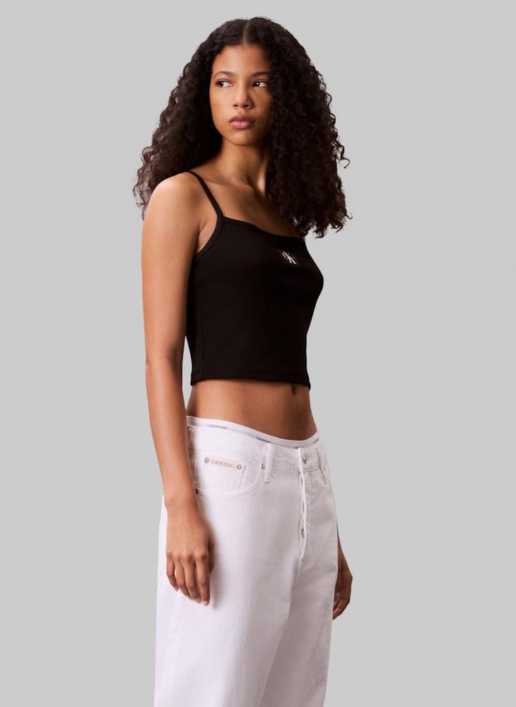 كالفن كلاين جينز تيشيرت بدون أكمام بشعار - Image 3