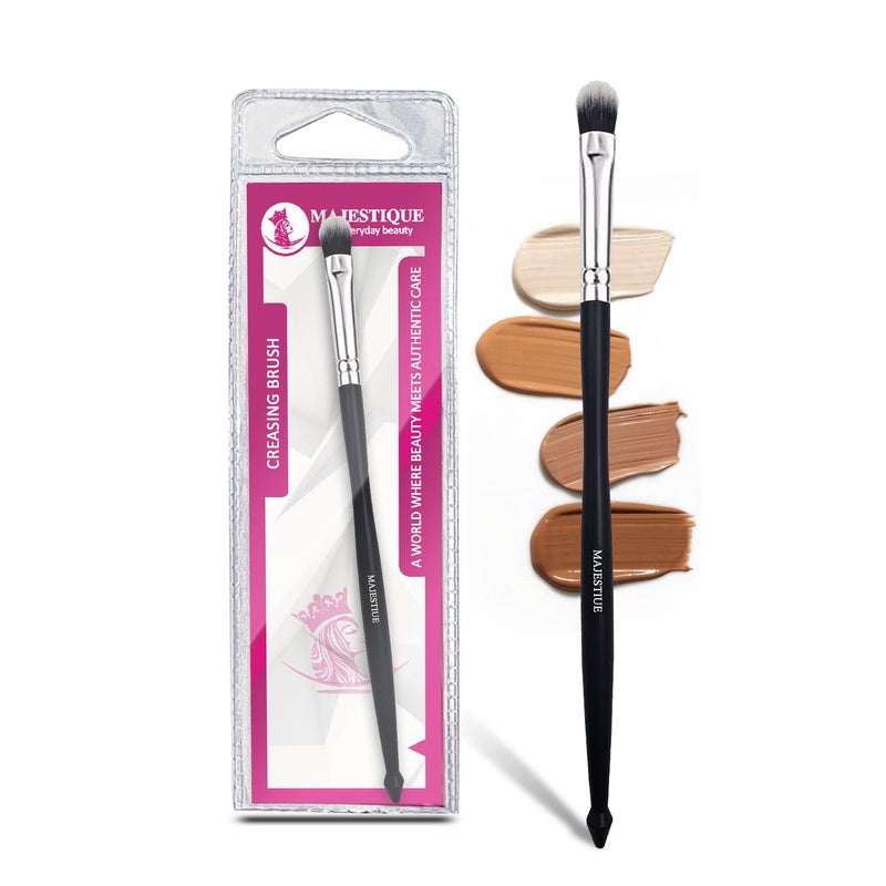 MAJESTIQUE Majestique Professional Makeup ApplyingCreasing Makeup Brush  Eyeshadow Smudge Brush  Short Shader Precision Makeup Brush  HighEnd Small Eyeshadow Brush For Creasing  Cat Eye Makeup Look - Image 1
