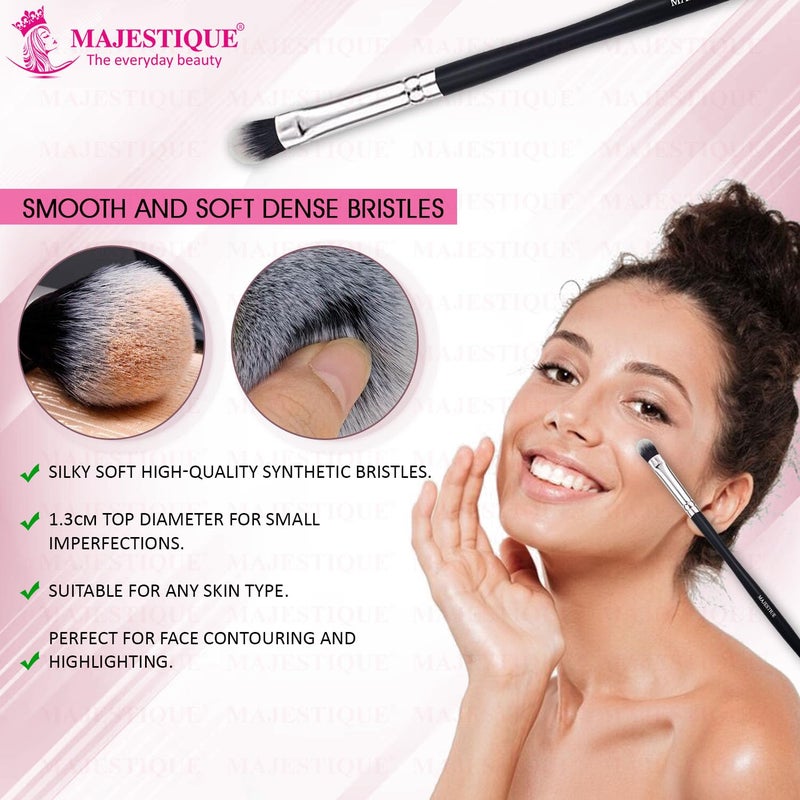MAJESTIQUE Majestique Professional Makeup ApplyingCreasing Makeup Brush  Eyeshadow Smudge Brush  Short Shader Precision Makeup Brush  HighEnd Small Eyeshadow Brush For Creasing  Cat Eye Makeup Look - Image 5