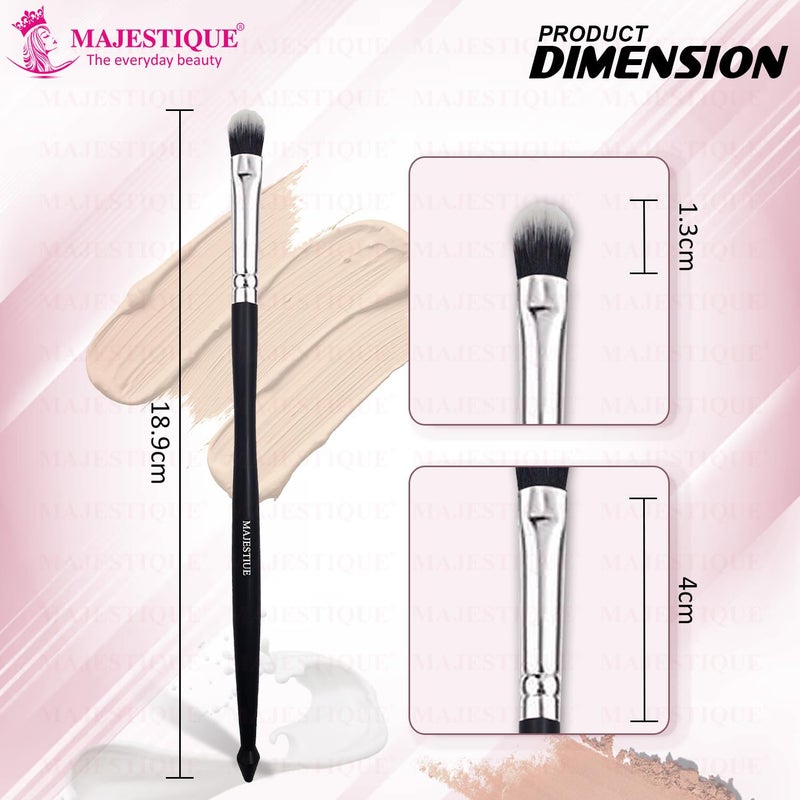 MAJESTIQUE Majestique Professional Makeup ApplyingCreasing Makeup Brush  Eyeshadow Smudge Brush  Short Shader Precision Makeup Brush  HighEnd Small Eyeshadow Brush For Creasing  Cat Eye Makeup Look - Image 2