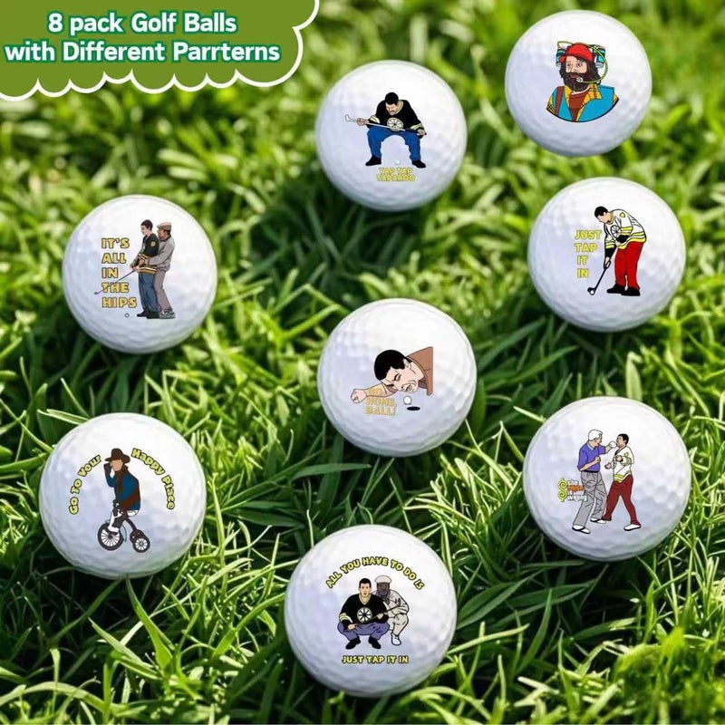Artpreti 4 Pcs Funny Golf Balls for Birthday, Novelty Golfer Gift for Dad Coworkers Golfers Golf Lovers - Image 2