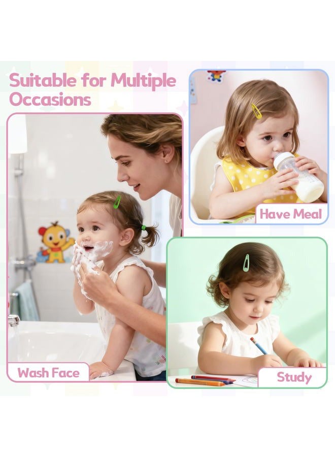 SLYFTE Snap Mini Hair Clips, 100PCS Premium Kids Barrettes Metal Non Slip Hair Bow Clips for Girls Toddler, 1.2 Inch 20 Colors - Image 5
