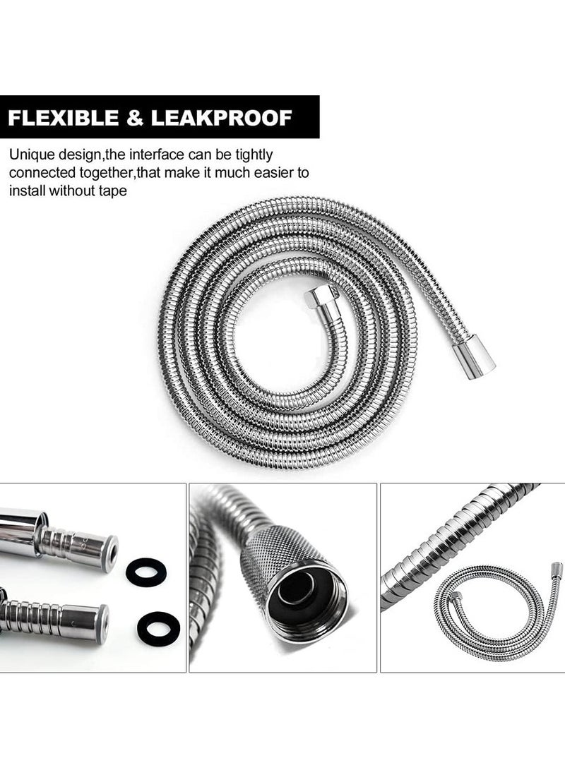 1.5m(59in) Flexible Stainless Steel Shower Hose Anti-kink - Image 3