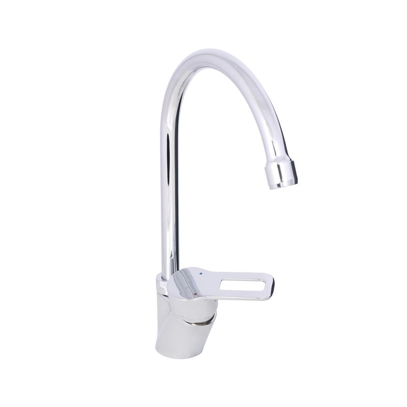 PARRYWARE Pluto Series Table Mounted HOT and Cold Sink Mixer Chrome Center Lever Brass Body Water TapFaucetCock for BathroomKitchen Wash Basin G3837A1 - Image 4