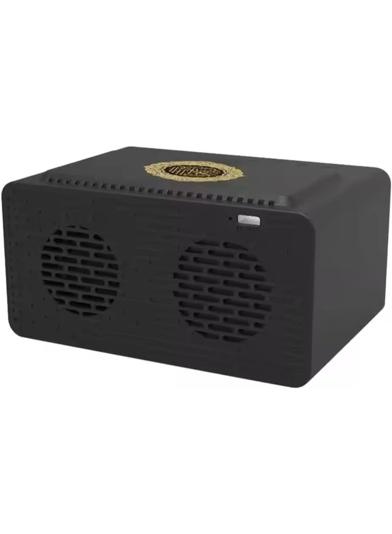 تلواح Quran Speaker with Azan Clock & Bluetooth | Alarm Clock Radio with LED Display, USB Port, App Control & Powerful Battery Backup | 8GB Storage Quran Reciter Speaker (SQ-808 Black) - Image 3