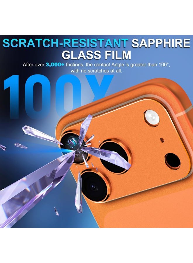 Suoman for Camera Lens Protector, [all-in-one frosted] [Anti-Scratch] 9H Tempered Glass Ultra Lens Protector-Orange - Image 3