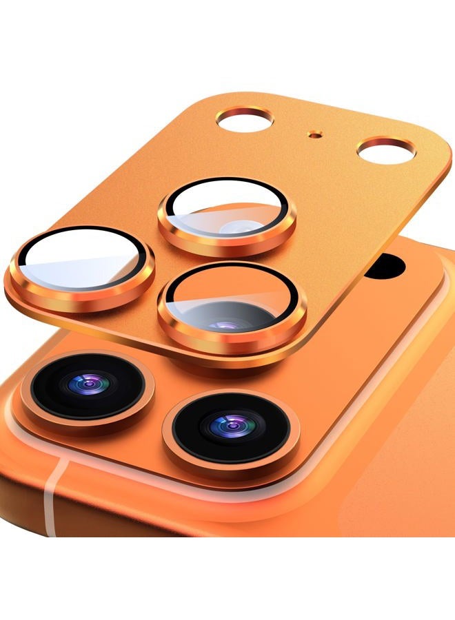 Suoman for Camera Lens Protector, [all-in-one frosted] [Anti-Scratch] 9H Tempered Glass Ultra Lens Protector-Orange - Image 1