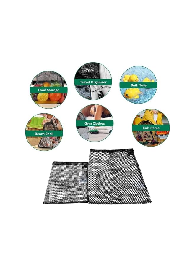 S-TOP 3PCS Bags with Drawstring - Nylon Golf Ball Storage Bags Sports Equipment Organizer Sack for Collecting Half Balls, Tennis, Toys, Beach, Travel 40.9940.99 - Image 3