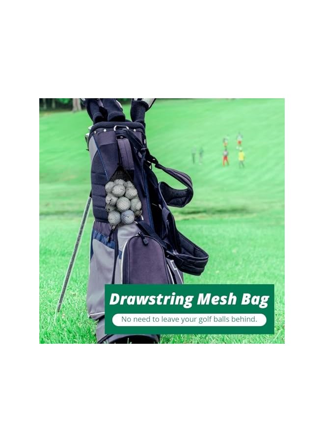 S-TOP 3PCS Bags with Drawstring - Nylon Golf Ball Storage Bags Sports Equipment Organizer Sack for Collecting Half Balls, Tennis, Toys, Beach, Travel 40.9940.99 - Image 4