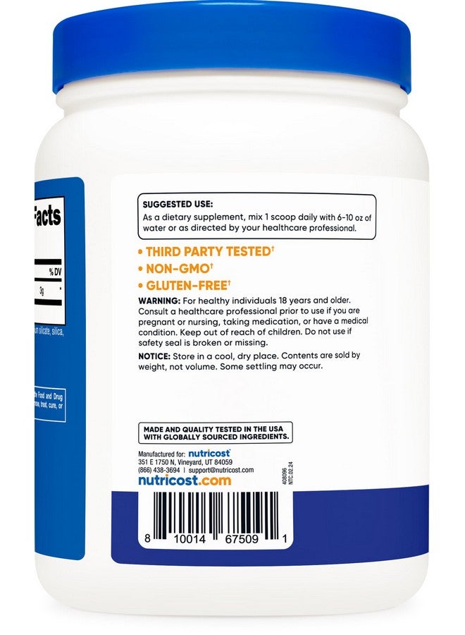 Nutricost Nutricost L-Citrulline Malate 2:1 (600 Grams) (Blue Raspberry)  - Image 4
